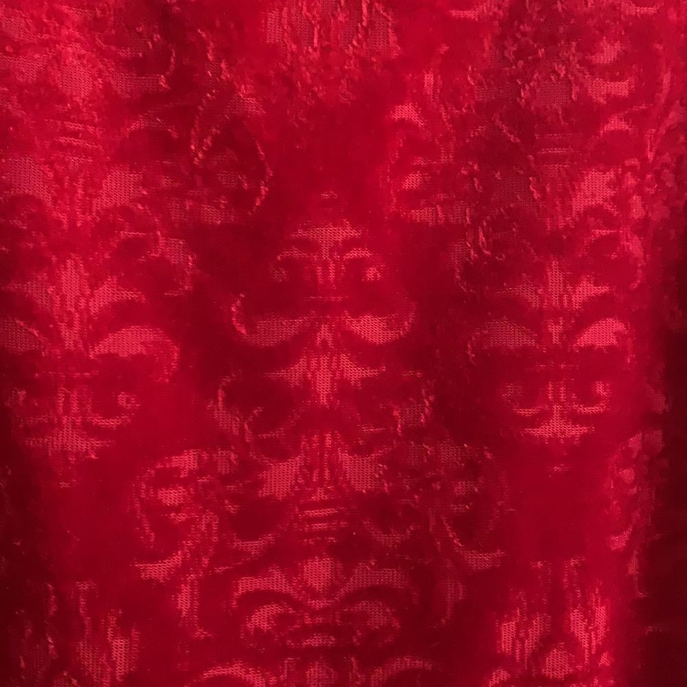 Candie’s Red Velvet Dress - Picture 4 of 6